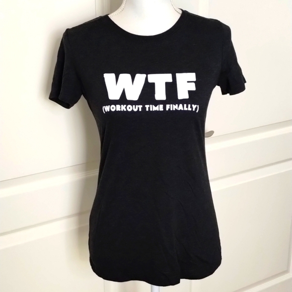 Next Level Constantly Varied Gear Black 'WTF' Tee - Picture 1 of 8
